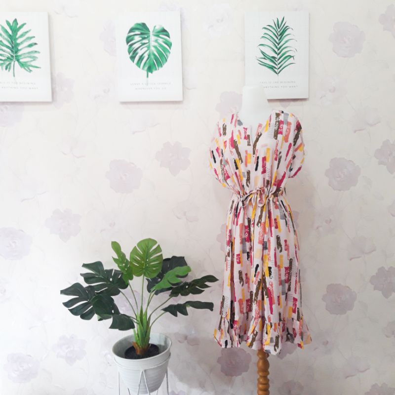 daster busui ruffle serut daster busui serut daster serut pendek