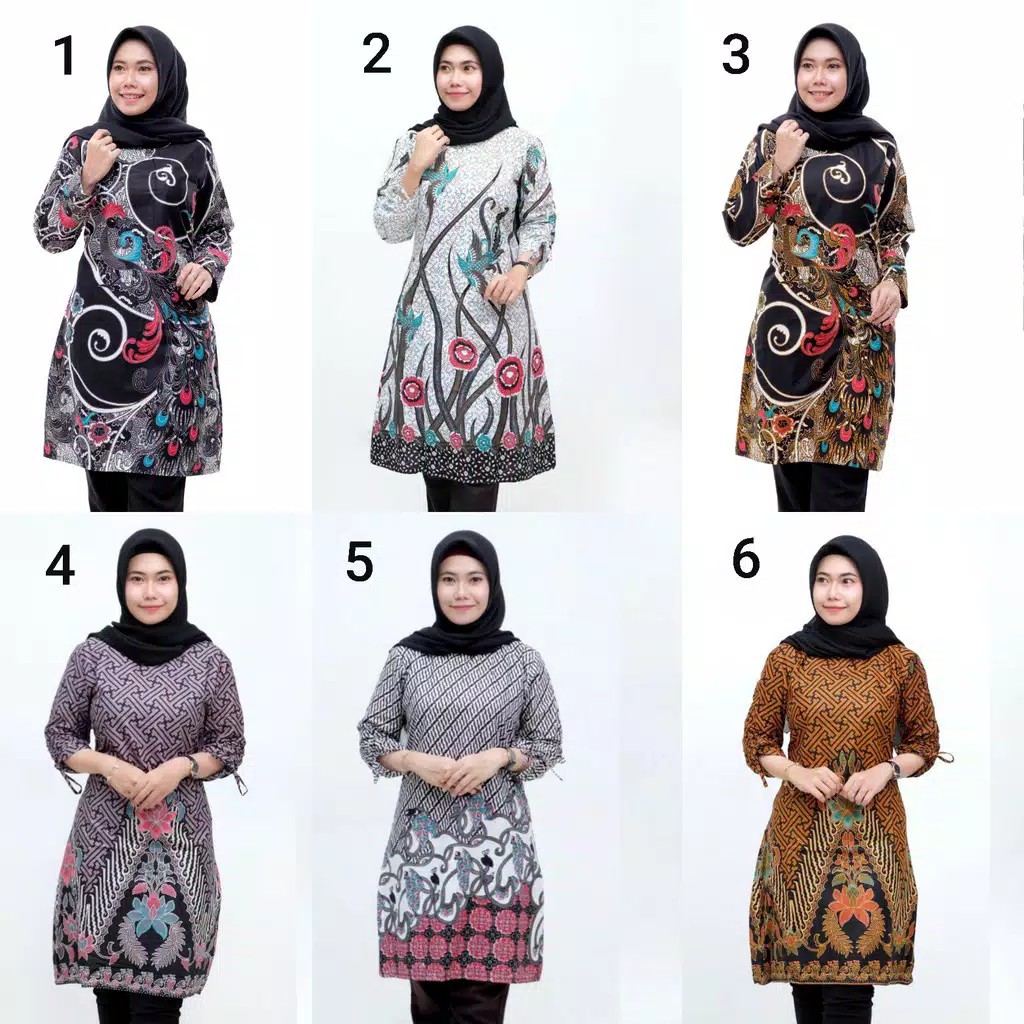 BATIK DIANPUTRI | TUNIK BATIK MOTIF SERAGAM BATIK DIANPUTRI BAJU BATIK WANITA,