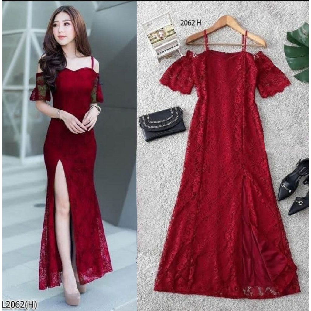 *[HNFK] Longdress Wanita / Dress / Dress Korean Style / Baju Dress Wanita Kekinian / Dress Pesta Mewah Elegant