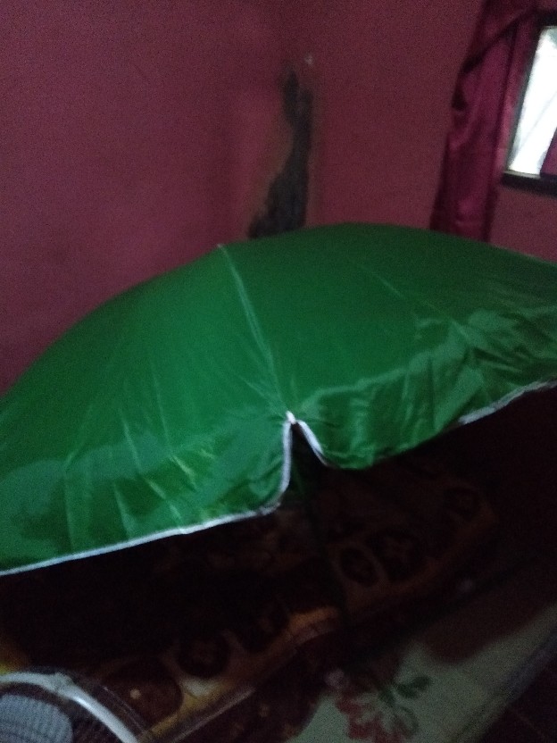 Payung Tenda Pantai 220cm Polos Double (2 Lapis/ 2 Helai) Anti-uv.
