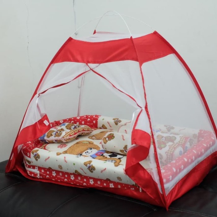 Bayi-Kelambu- 1 Set Kasur Bayi Tenda, Kasur Bayi Kelambu,Bantal Guling -Kelambu-Bayi.