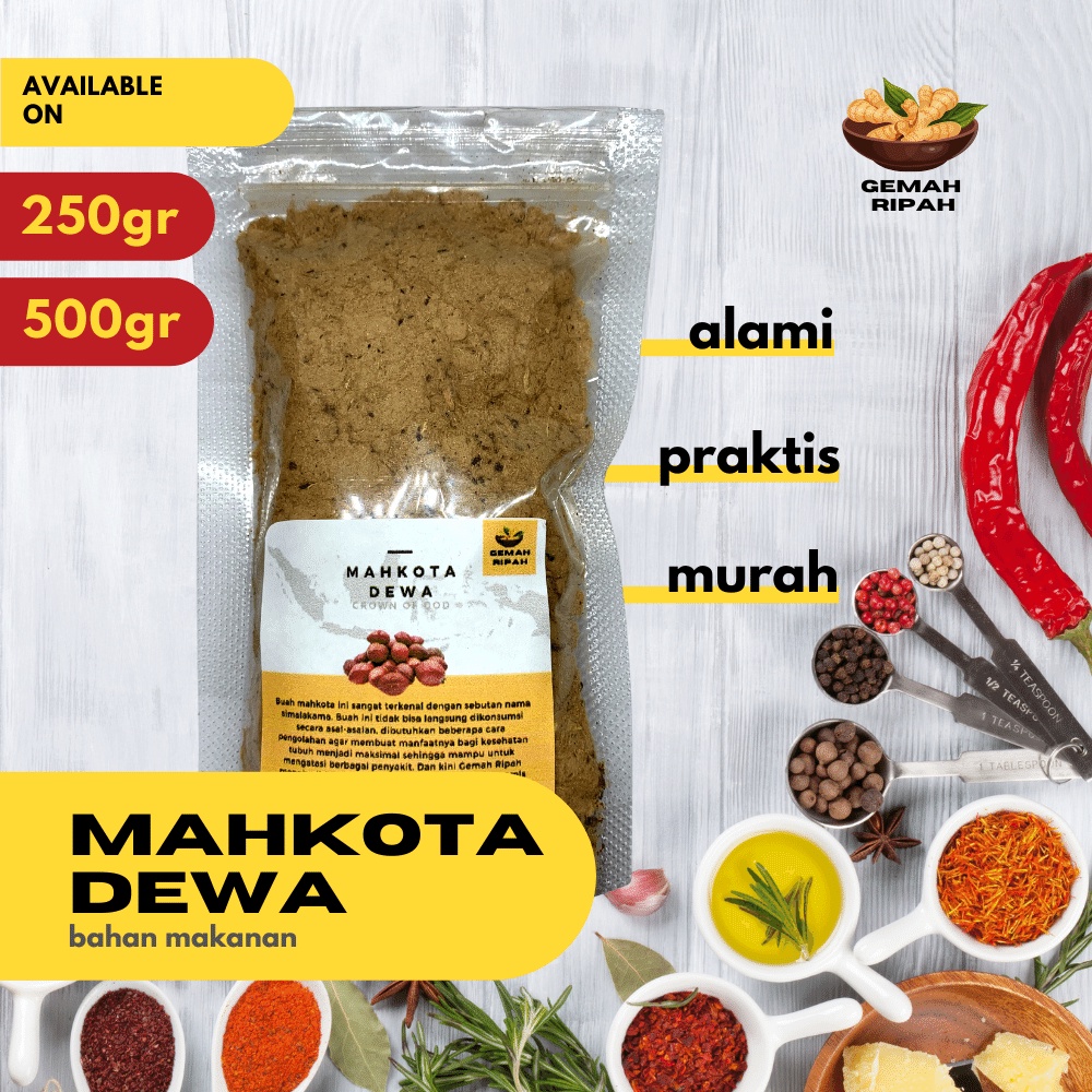 

Mahkota Dewa Bubuk 250gram 500gram 1kg Mahkota Dewa Kering Premium Herbal Alami Jamu Herbal Dried Herb Herbs Obat Stamina Jamu Kesehatan Obat Herbal Obat Diabetes Obat Asam Urat Obat Kolesterol Jamu Mahkota Dewa Buah Mahkota Dewa Murni