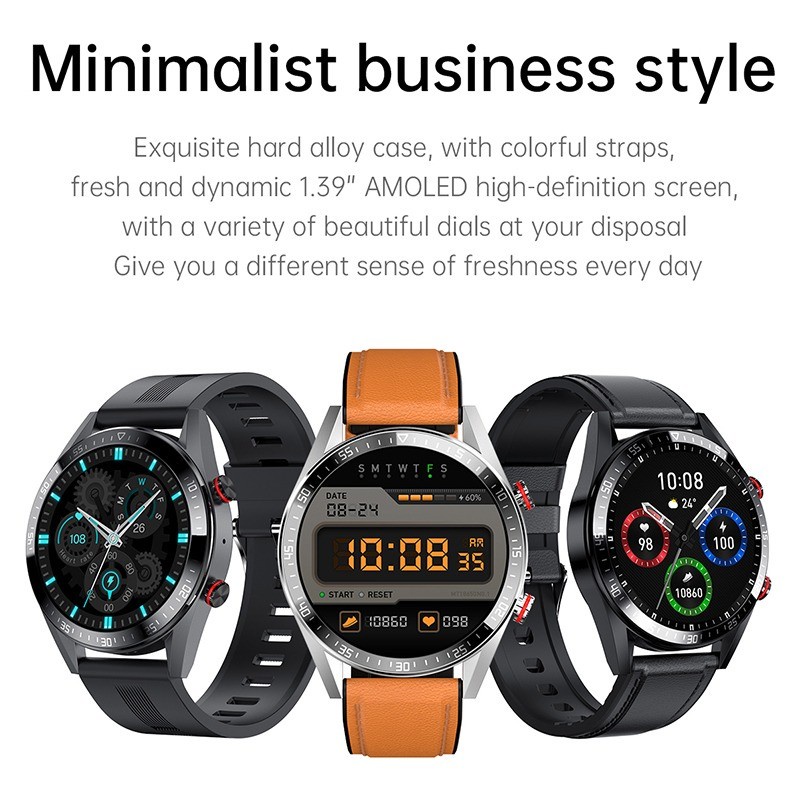 Z18 Smartwatch AMOLED 1.39inch Display Always On Display AOD Alternatif Mibro