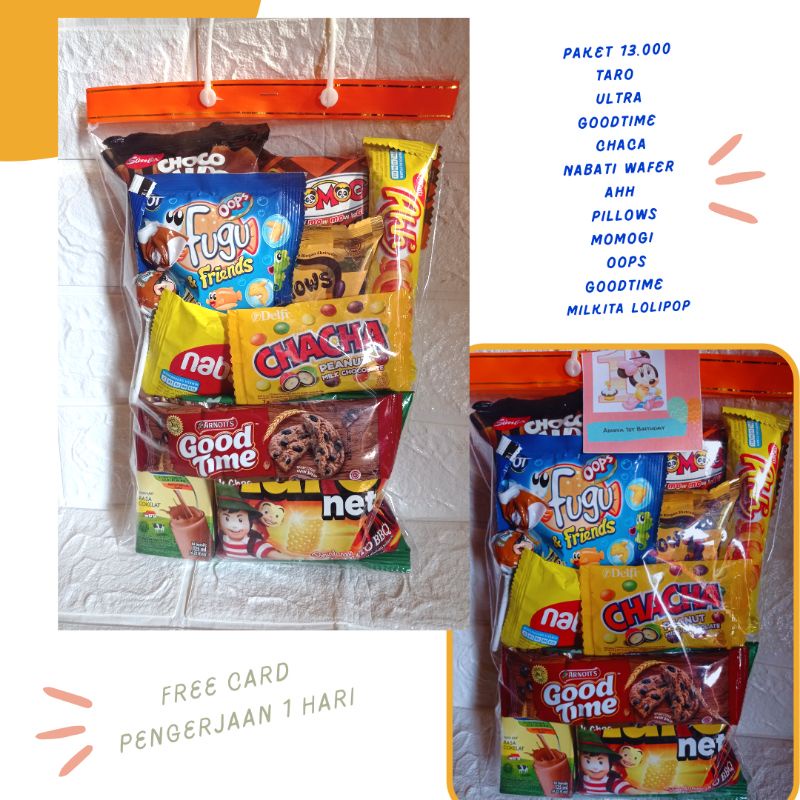 Bingkisan Ulang Tahun Anak/Snack Ultah anak/paket ultah anak