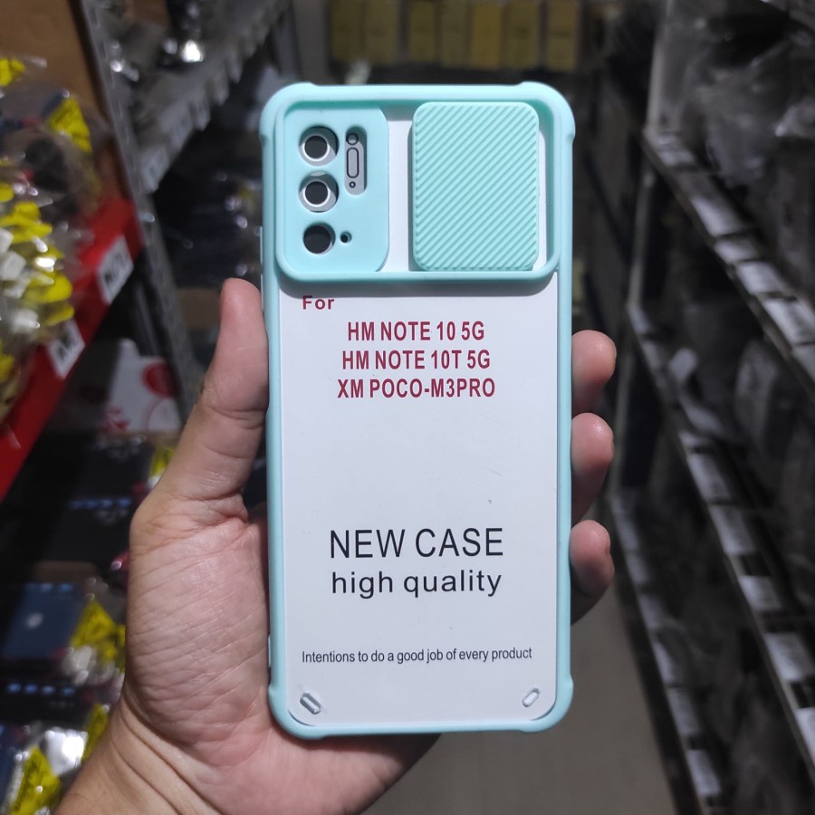 Case Xiaomi Redmi Note 10 5G Poco M3 Pro Poco X3 Pro Poco X3 NFC Slide Clear Transparant Protaction Kamera Belakang