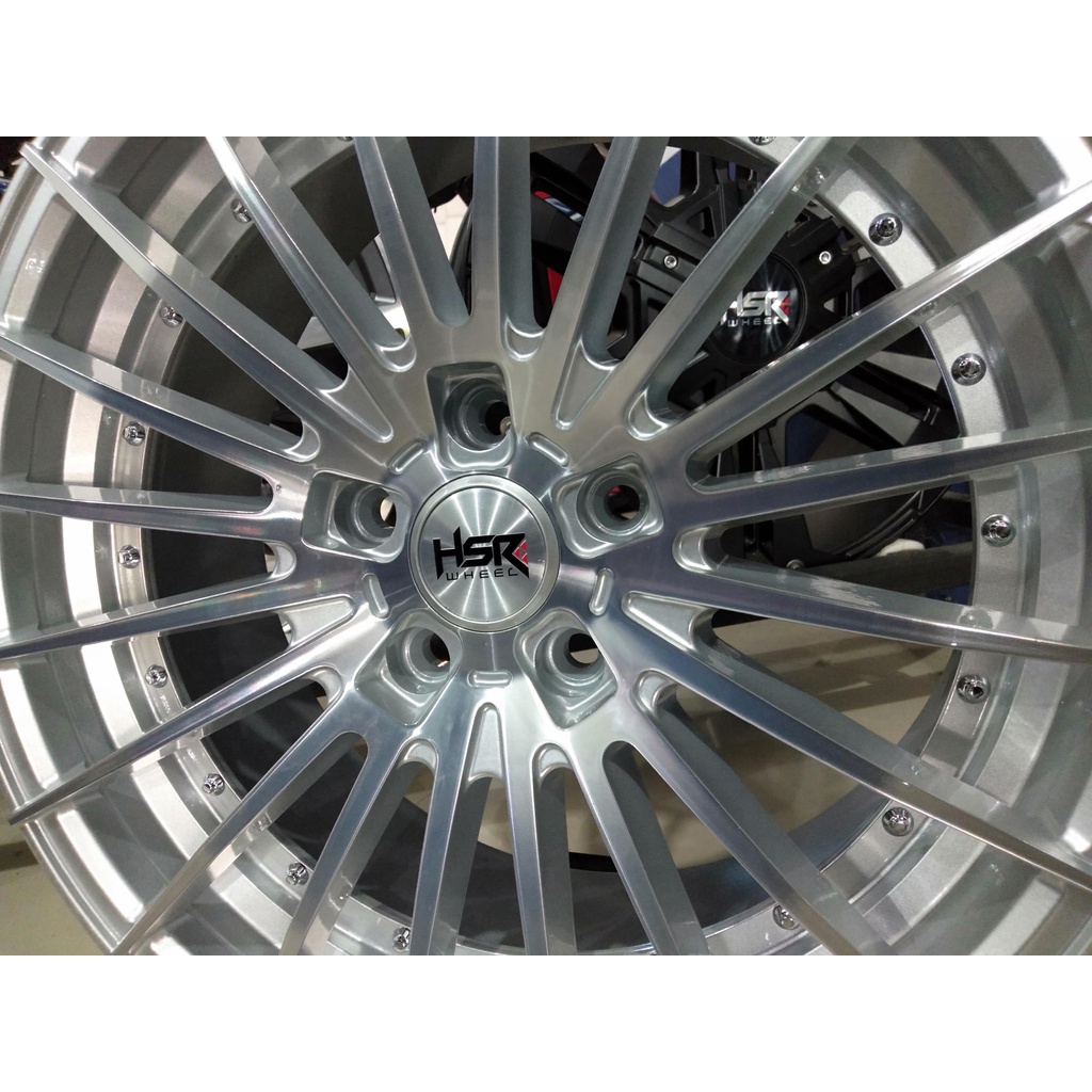 Ready stock ring 18 cocok untuk mobil inova ring 18 HSR wheel baut 5 Silver polis lebar 8