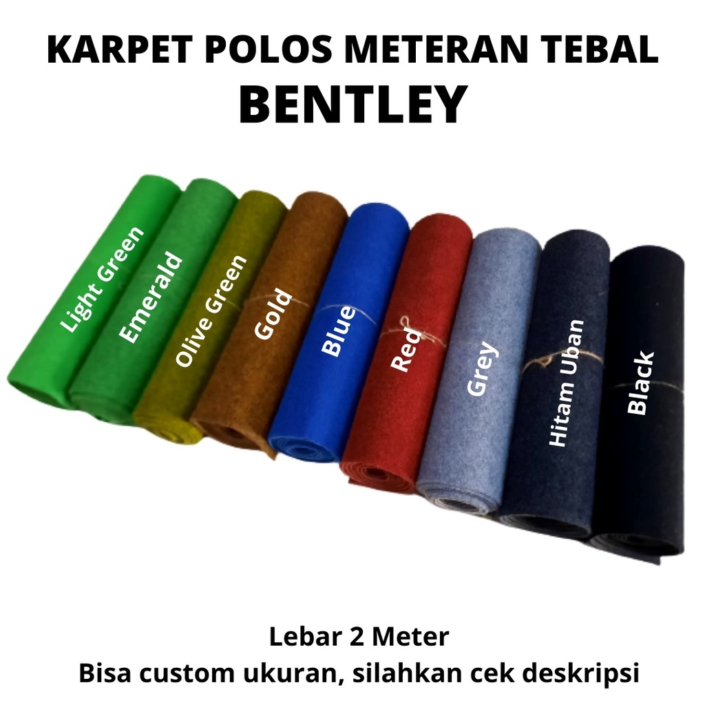 Karpet Bludru BENTLEY Bulu Tebal 1m x 2m, Karpet Brudu Murah Exhibition, Alas duduk, Alas Kasur-2