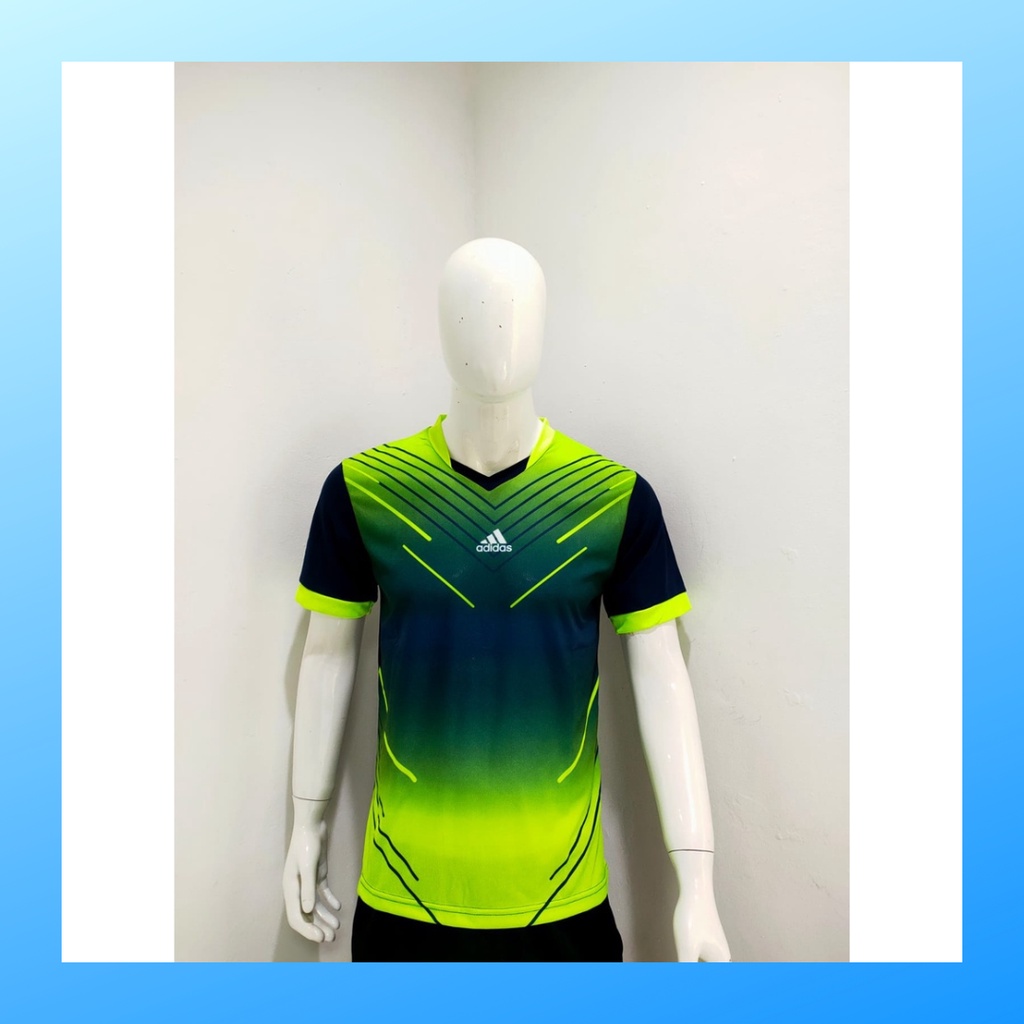 jersey futsal pria kaos sepak bola club baju atasan wanita dewasa t-shirt seragam custom jersy outfit klub olahraga gym kostum jogging jarsey soccer pakaian fitness oblong sports suit apparel AD168 stabilo