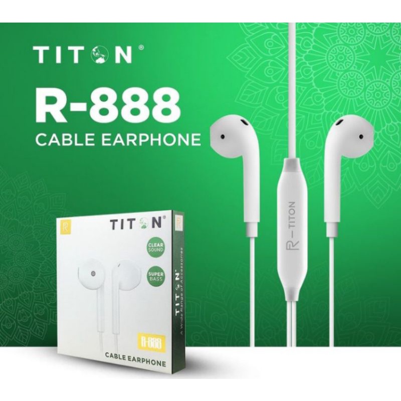Earphone handsfree handset headphone TITON R888 Original Series