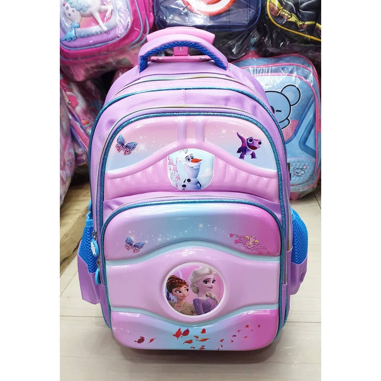 PROMO TAS TROLI DORONG ANAK PEREMPUAN TROLLEY SEKOLAH SD GAMBAR KARTUN KUDA PONY SUN TIMBUL 4RESLETING dan 3RESLETING  ( Pilihan Varian Sun Love Odet Sugar Dino Gogo Cetar Dino Sweet Laila )