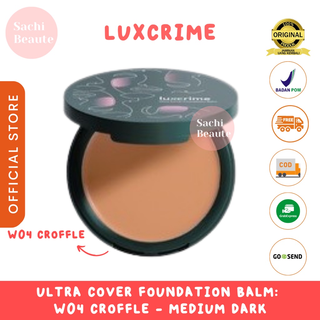 Luxcrime Ultra Cover Foundation Balm: W04 Croffle - Medium dark