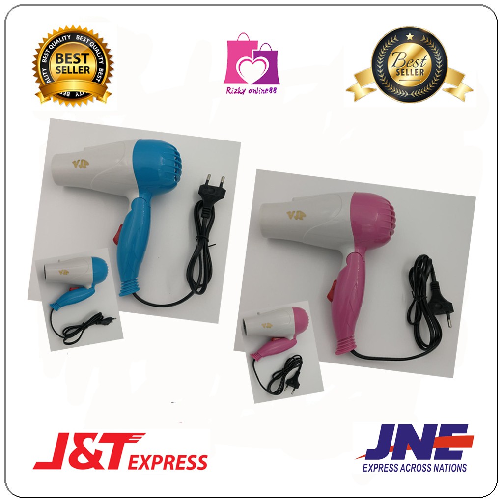 Rizkyonline88 hair dryer mini lipat / pengering rambut