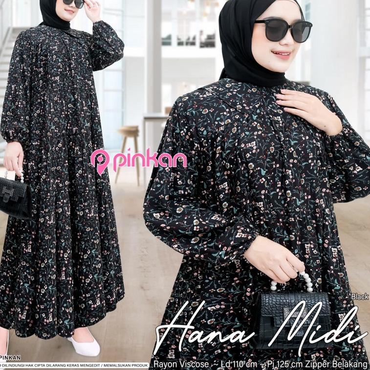 [ERT.01Jl22ᴿ] NEW GAMIS WANITA MIDI DRESS SERIESORIGINAL BY PINKAN HANA - MARISA - MARVELA MIDI DRES