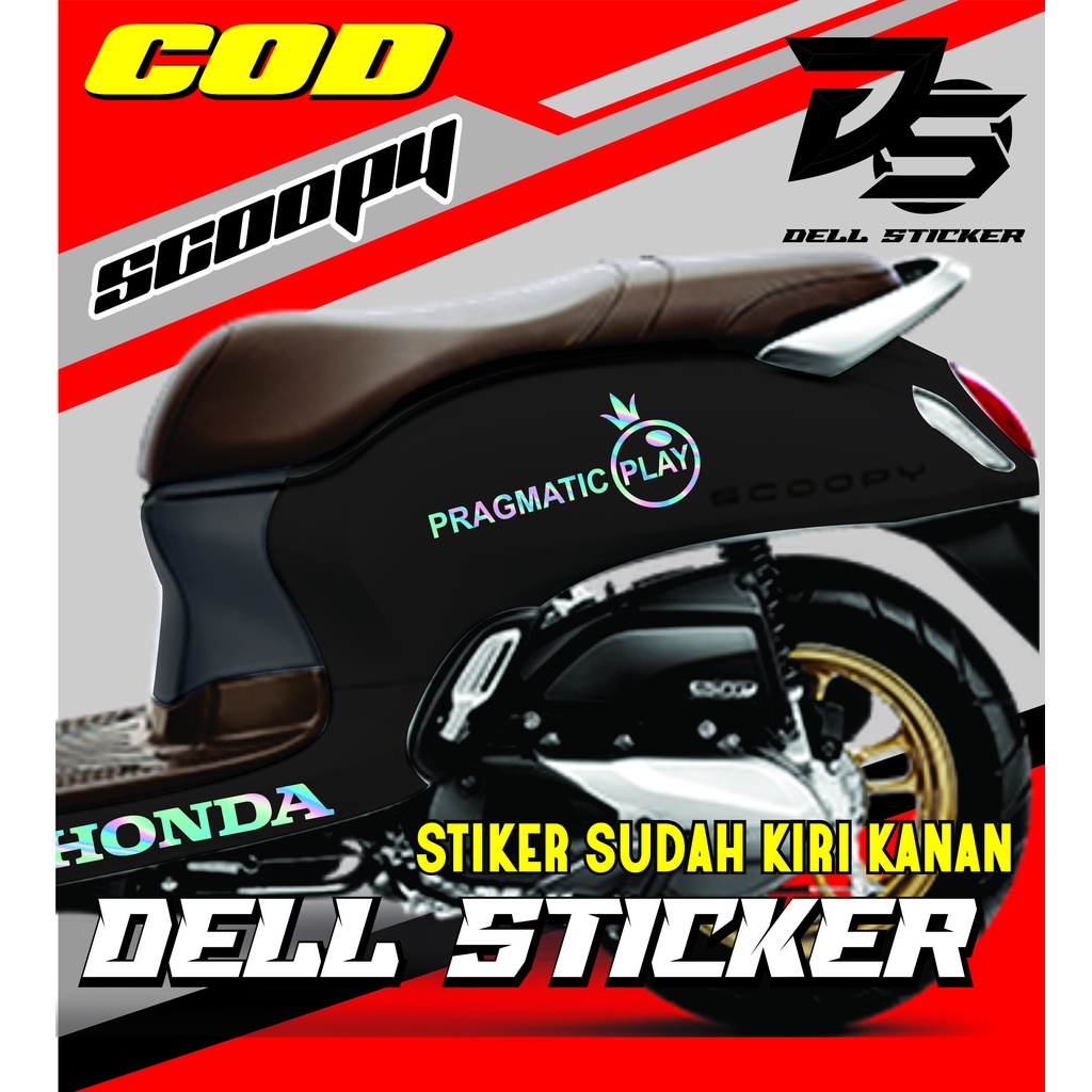 STIKER STRIPING SCOOPY PRAGMATIC PLAY / STICKER SCOOPY / STRIPING SCOOPY / STIKER VESPA / STIKER MOT