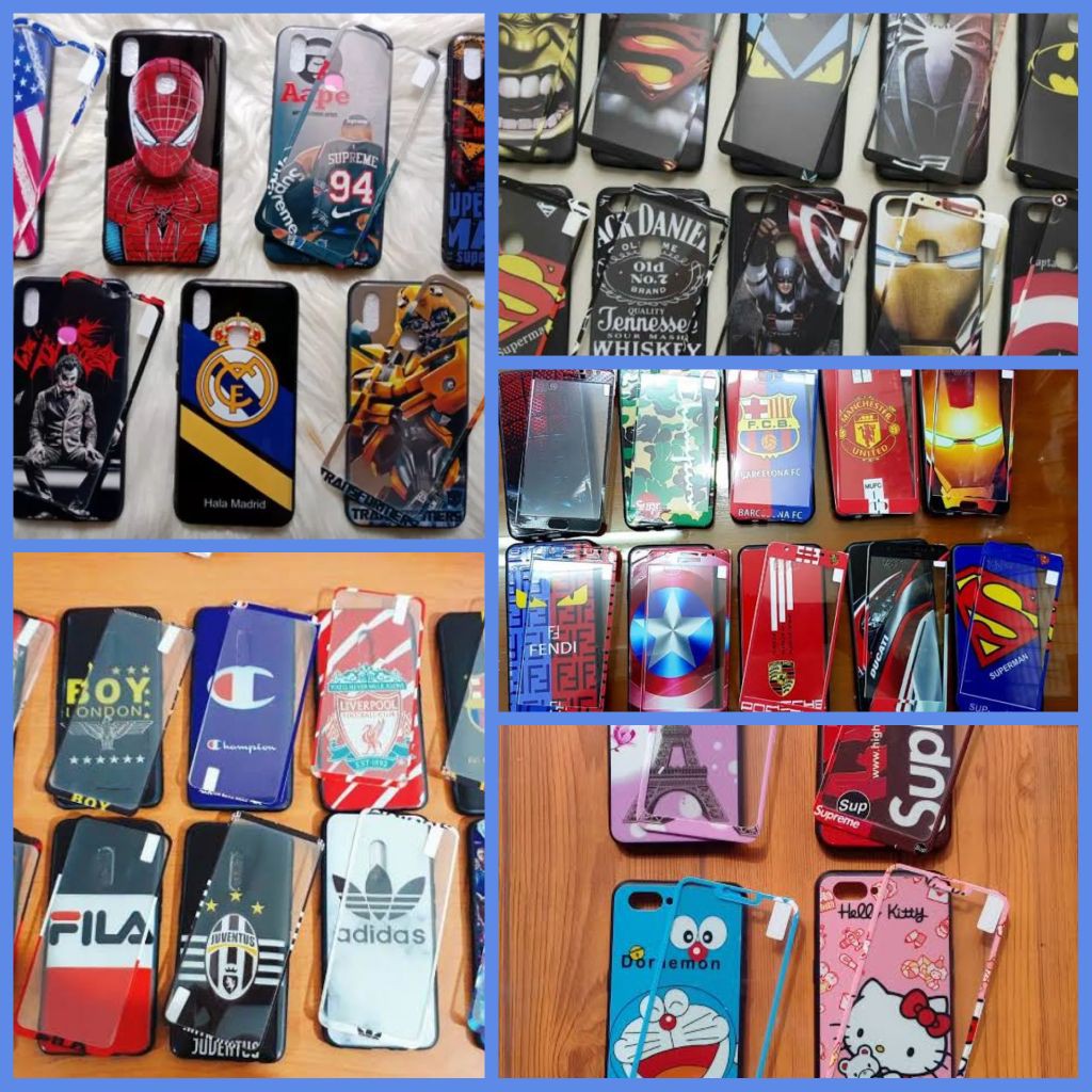 HARD CASE KARAKTER COWOK / KARAKTER BOLA + TEMPERED GLASS SAMSUNG J5 A51 A71