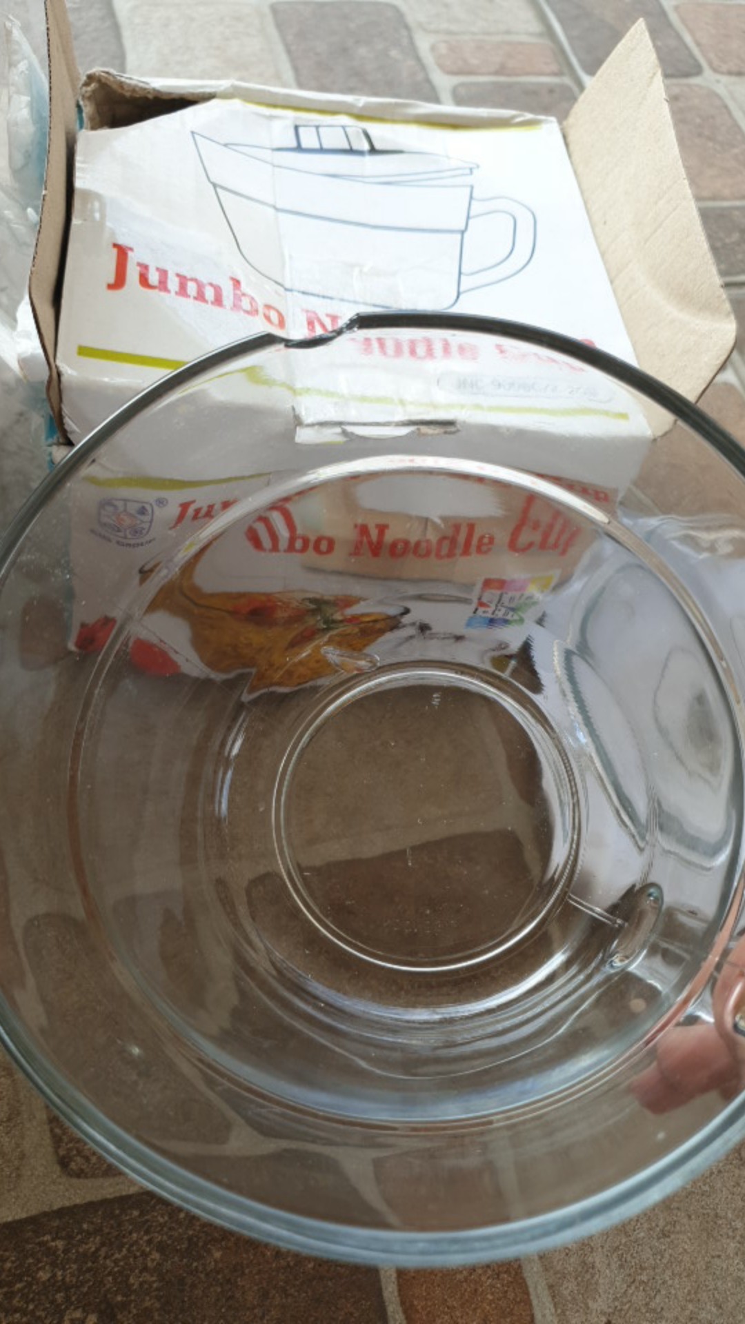 Mangkok Tutup Kaca,mangkok Model Gelas,jumbo Noodle Cup,