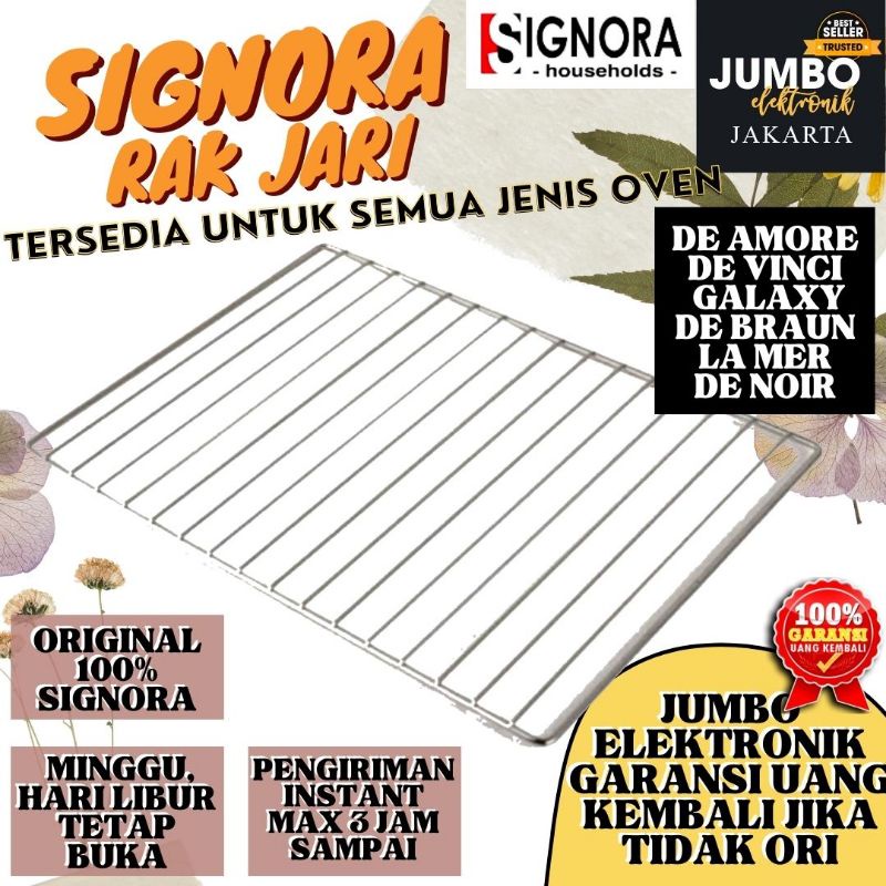 (ADA SEMUA TIPE ORIGINAL 100%) Rak Jari Tray Jaring Oven Signora De Amore Rak Jari Oven De Braun Rak