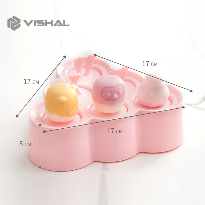 VISHAL  DIY Es Batu Bulat Bola Ice Ball Maker CETAKAN ICE CREAM SILICONE PUDDING JELLY VS-37