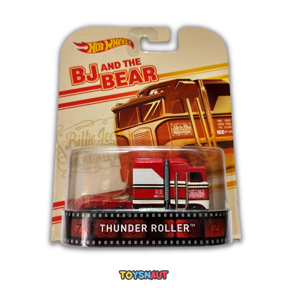 HW HotWheels Thunder Roller BJ and The Bear Red 2015 Diecast Cars