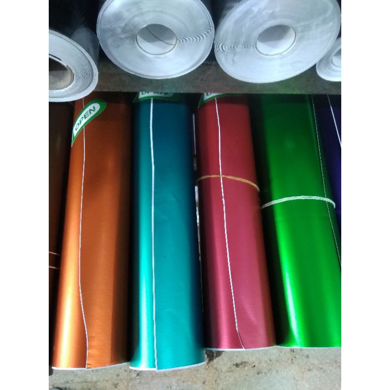 Sticker Metalik Matt/Doff Merk Derek