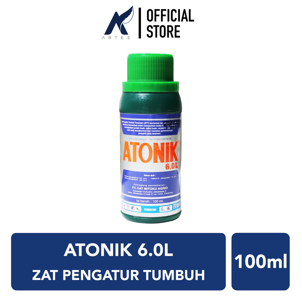 ATONIK 6.0 L Zat Pengatur Tumbuh-ZPT Pupuk-Nutrisi Pemercepat Pertumbuhan Tanaman-Tumbuhan-Bunga Hia