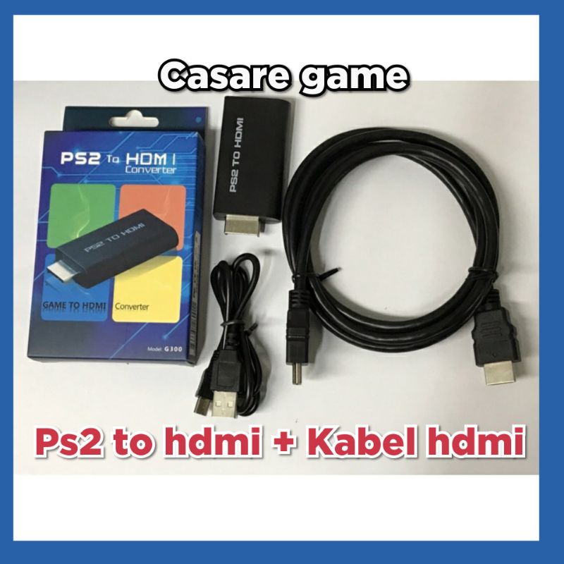 Konverter Ps2 to Hdmi + Kabel hdmi