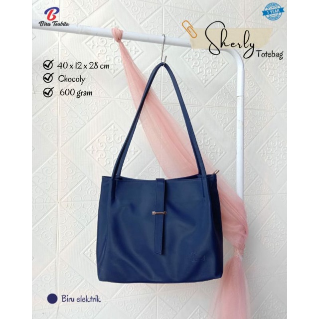 TOTEBAG SHERLY BY BIRU TSABITA TAS WANITA MURAH BAHAN CHOCOLY