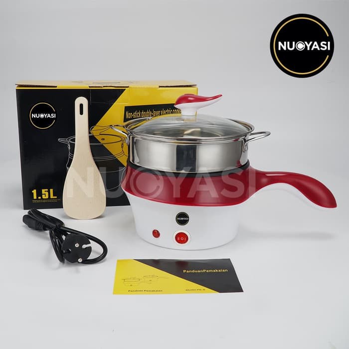 Multifunctional electric fry pan Panci Listrik lapisan keramik / Panci Listrik Lapisan Keramik