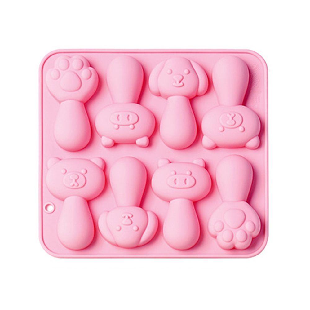 Solighter 8rongga Keju Molar Stik Alat Dekorasi Kue Handmade Mousse Mould Teething Stick Stik Kunyah Coklat