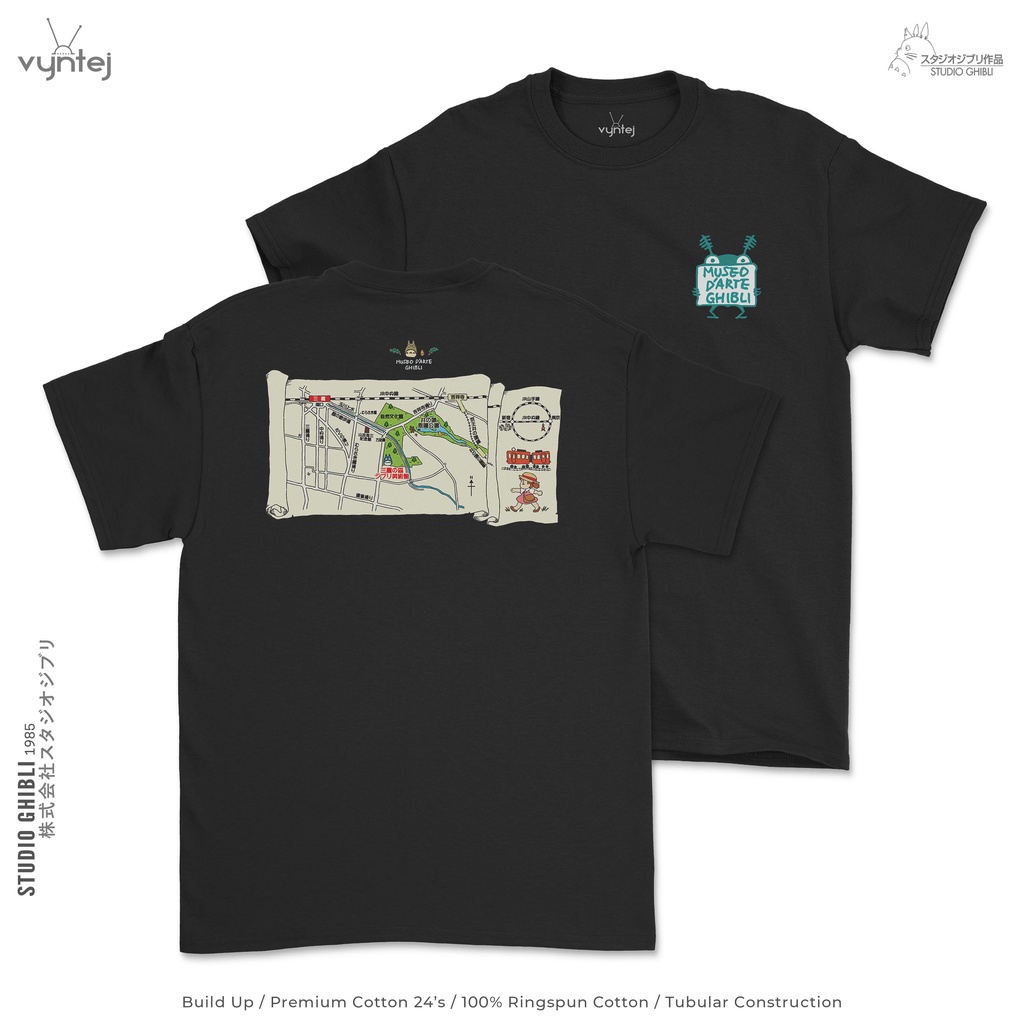 KAOS THE GHIBLI MUSEUM - STUDIO GHIBLI | 005 | MOVIE ANIME T SHIRT | BAJU ANIME