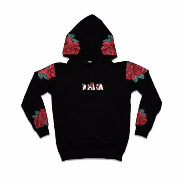 Hoodie Rose AHHA Black (Limited Edition) Original 1M%