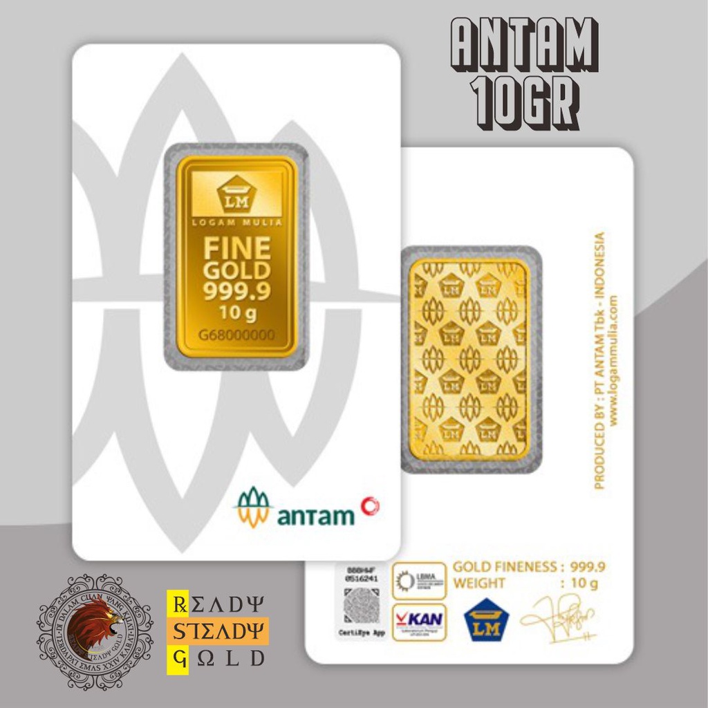 EMAS ANTAM 2gr 3gr 5gr 10gr RM TERBARU 24K LOGAM MULIA GOLD