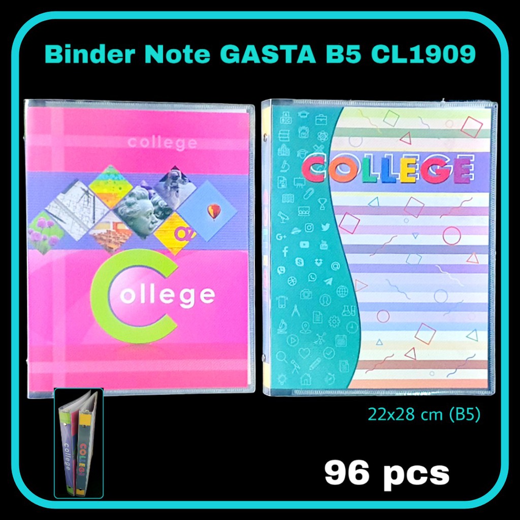 

ILP Binder Note GASTA Slip B5 College / Buku Ring / Bindernote / Buku Note