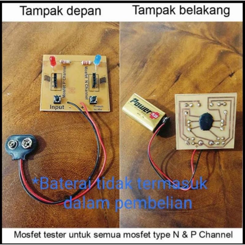 Mosfet N dan P Channel tester