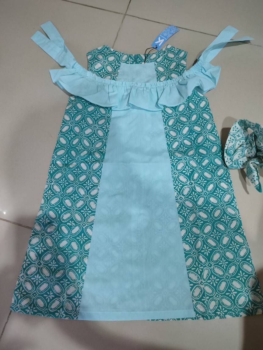 Dres Anak Perempuan | Dress Batik Anak Perempuan 6 Bulan - 12 Tahun | Seri Darma Keneshkids