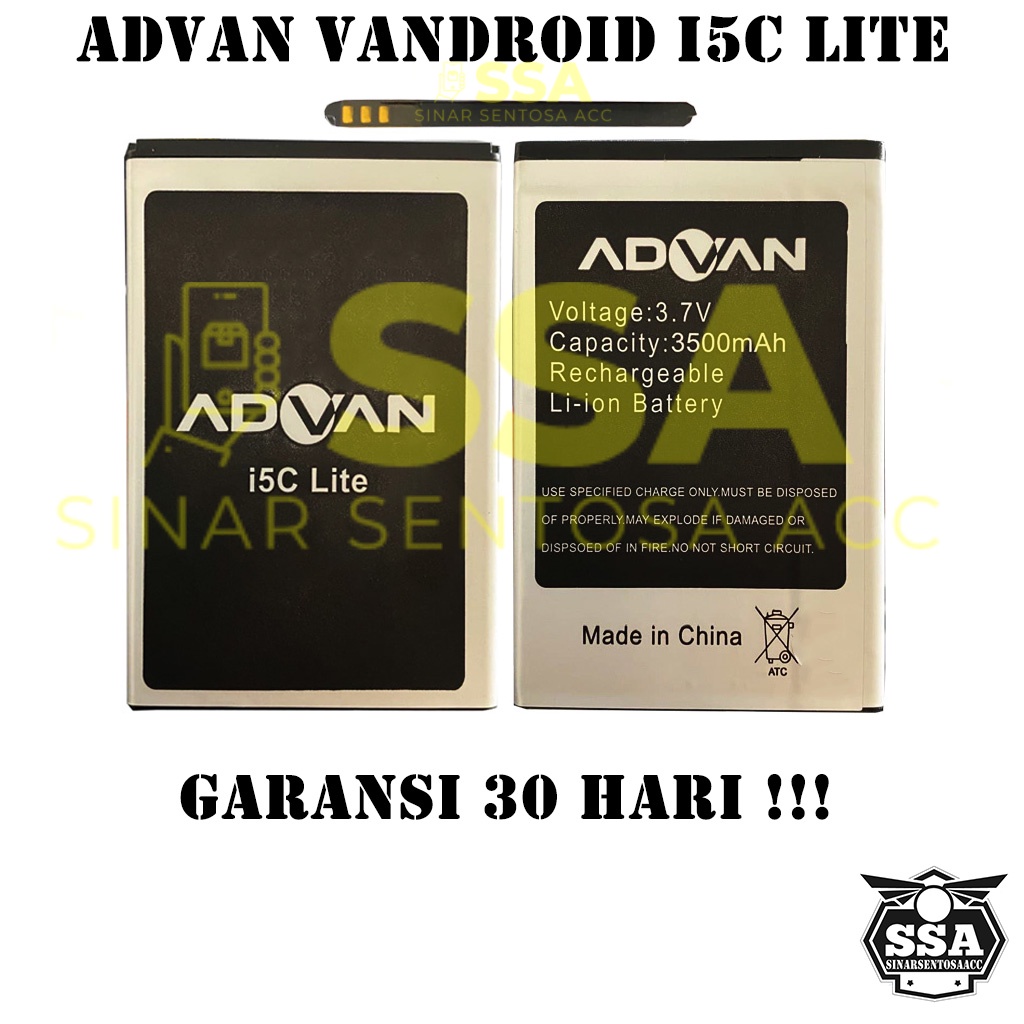 Baterai Original Advan Vandroid I5C Lite OEM Batre Batrai Batrei Battery I 5C i5c Lite Ori HP Batu Batere Garansi Murah Awet