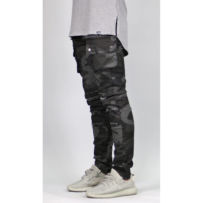 Hyperdenim Black Camo Cargo Pants 100% Authentic