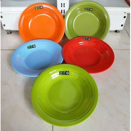 1 LUSIN PIRING MELAMIN GOLDEN FLYING FISH 10 INCH ULIR