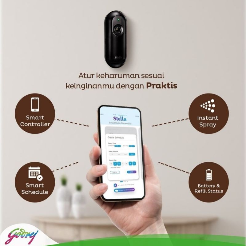 STELLA SMART MATIC ALAT PARFUMIST HITAM