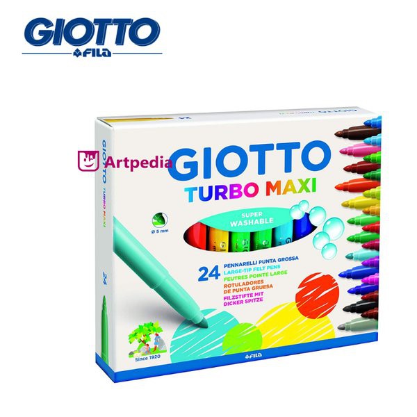 

Produk Eksklusif Giotto Turbo Maxi 24 Colours - Spidol Warna Set 24 - Pena Fiber isi 24 Berkualitas