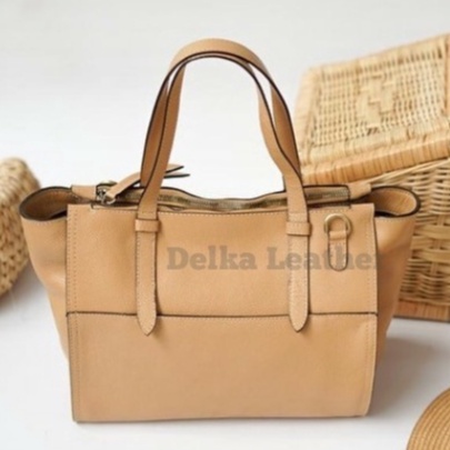 Tas Kulit Sapi Asli DL009 Wanita/ Tas Papirut Asli Kulit Sapi Garut/ Tas Tote Bag Kulit Sapi Asli 10
