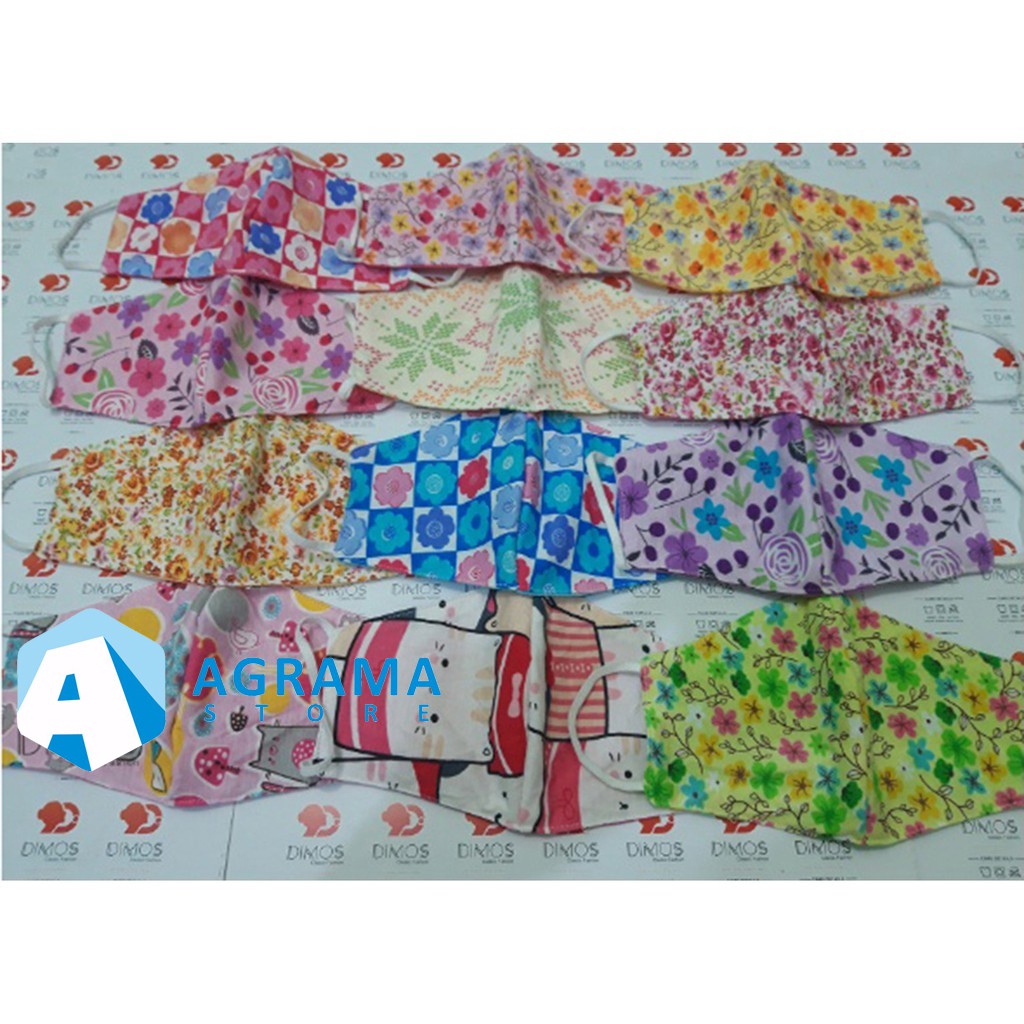 Masker Kain, Masker Motif Dewasa, Masker Motif, Masker Motif Lucu, Masker Kain Motif, Masker Wajah