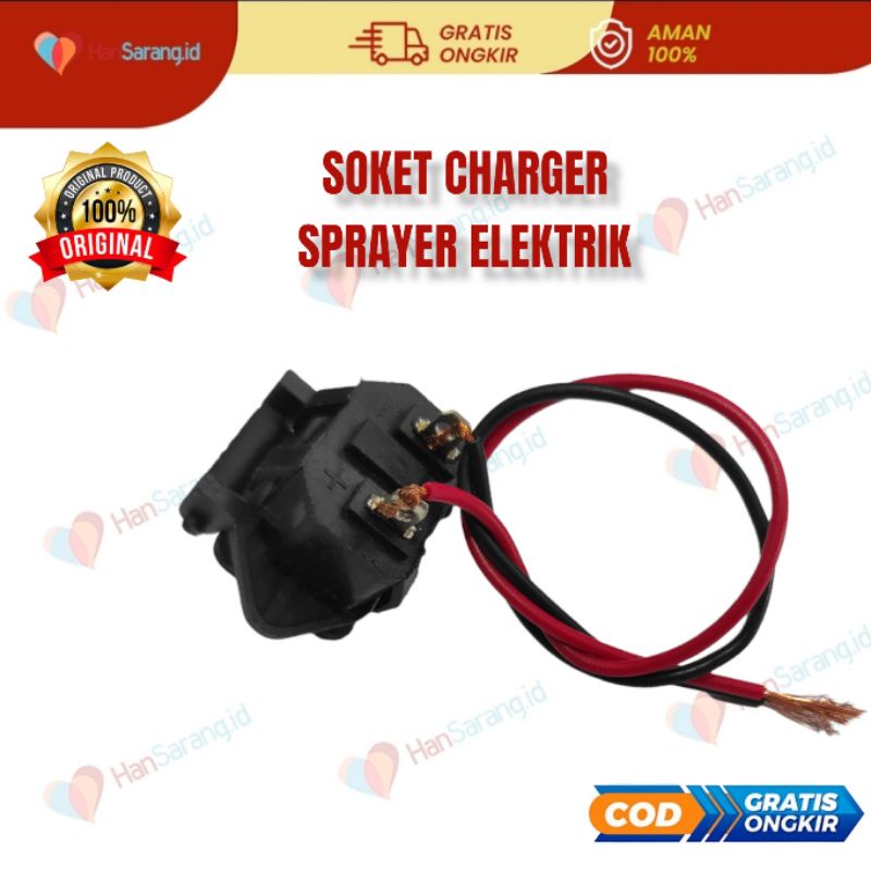 Lubang Socket Colokan Charger Sprayer Elektrik