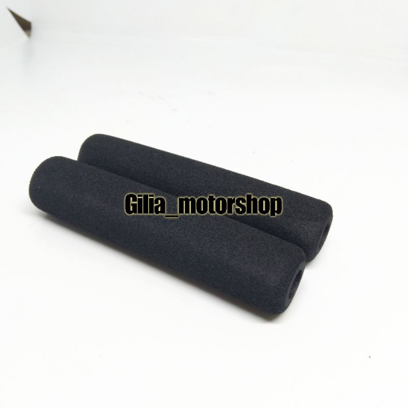 Busa Stang Motor Universal Handle Grip Handfat Hitam Polos Empuk Busa Handle Rem Sepeda Motor