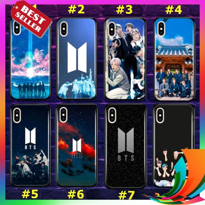 【TERBARU】 PREMIUM Case Hp Glass MOTIF KPOP BTS SAMSUNG GALAXY A6 2018