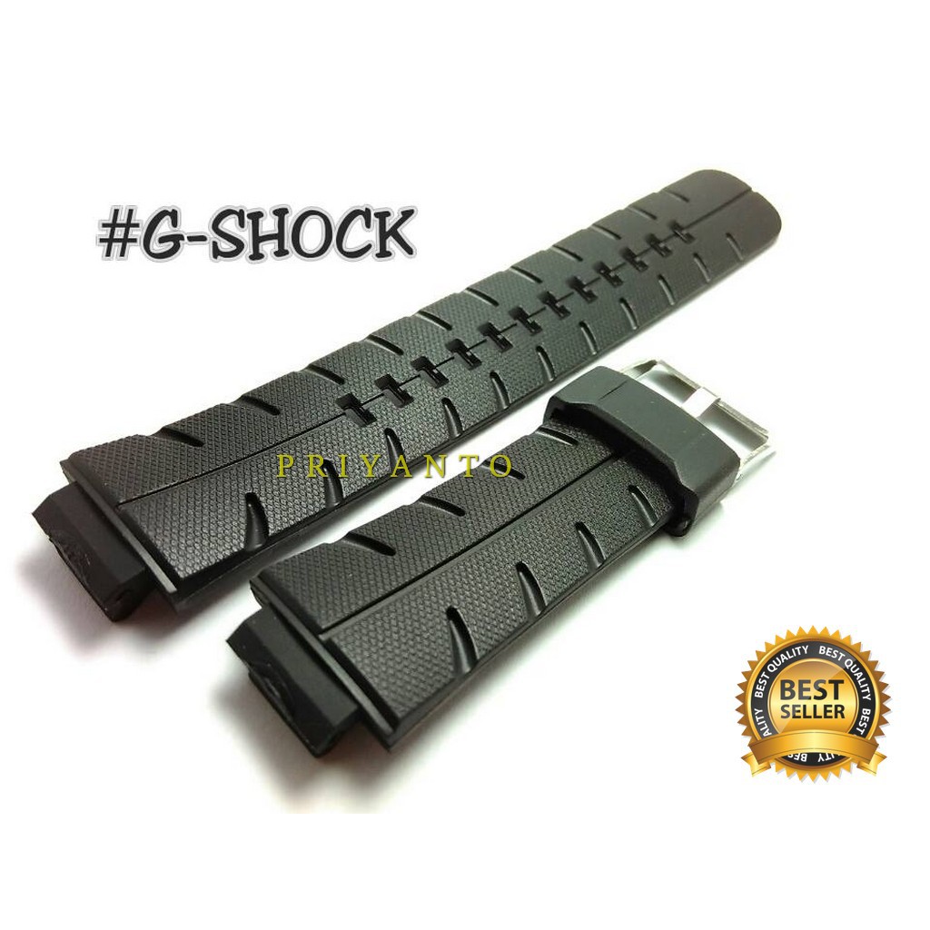 Tali atau Strap buat Casio G-Shock G-300 / G-301 / G-306 / G-350 Hitam Polos