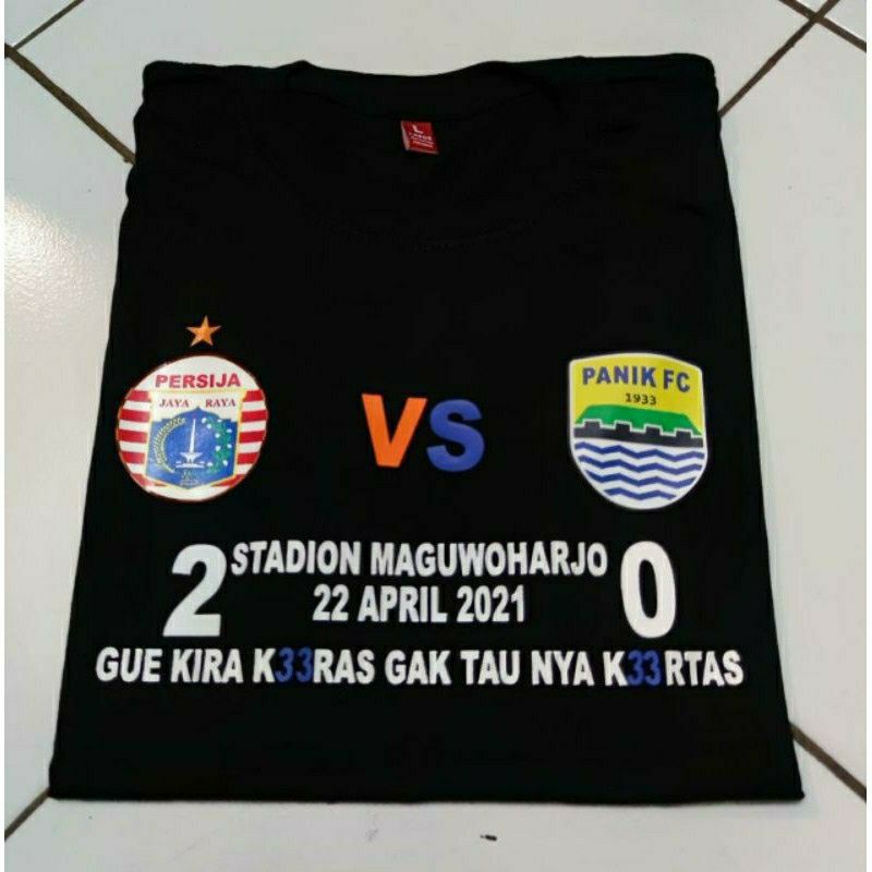 Baju T-shirt Kaos PERSIJA VS PERSIB l kaos The Jak mania