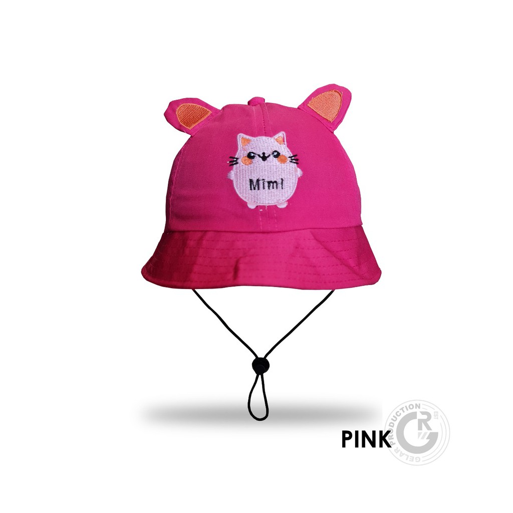 Topi bucket Anak Tali terbaru karakter squishy pats ADA TALI