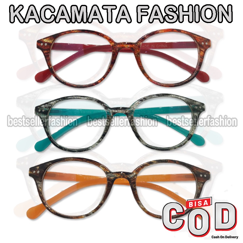 Kacamata Anti Radiasi Sinar Biru Frame Oval Korean Style Pria Wanita Kaca mata Fashion Lensa Reading Glasses Lensa Blue Light Blocking