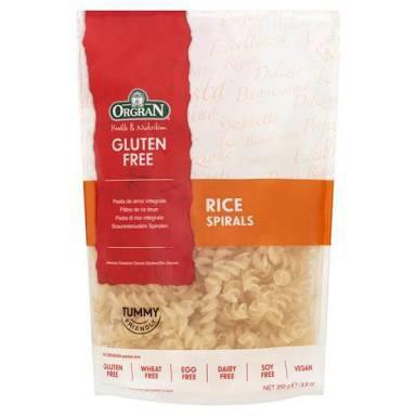 

Orgran Rice Spirals Pasta Gluten Free 250gr